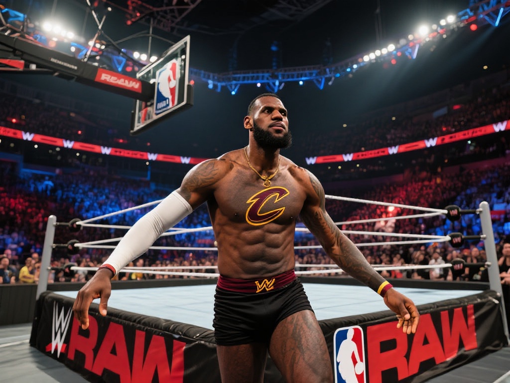 A-史密斯挑战詹姆斯共赴WWE狂热擂台激情对决 跨界尝试并不是新的现象,但当NBA巨星有